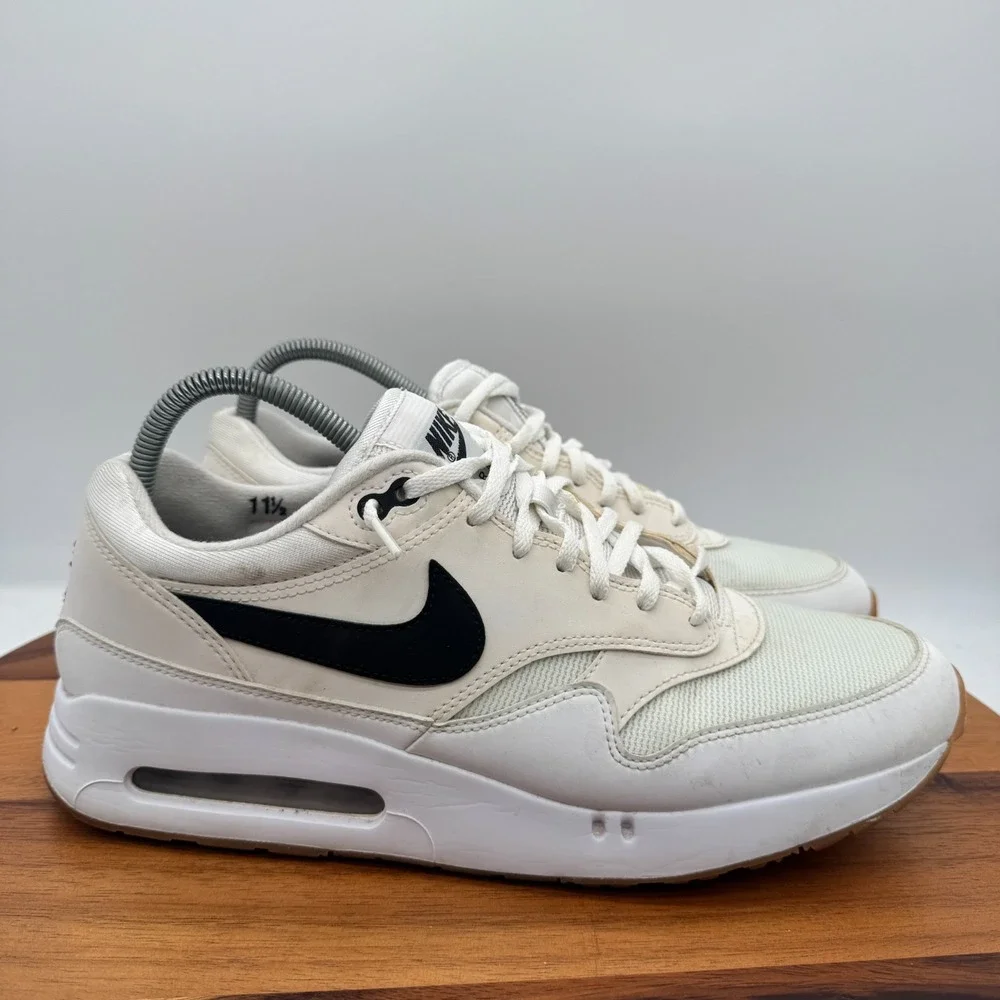 Nike Air Max 1 '86 OG Golf Mens 11.5 White Black Gum Spikeless Shoe FN0697-100